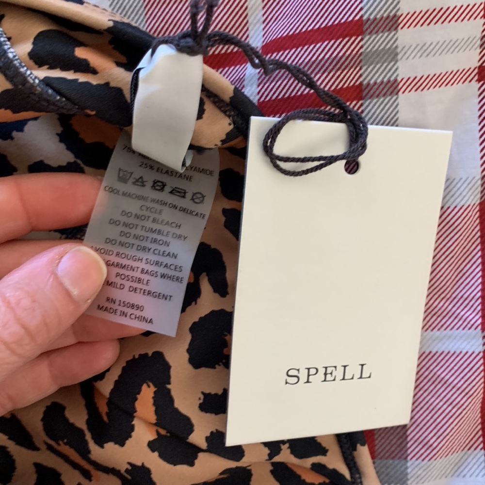 Spell wild cats short crop-amber S NWT - Picture 4 of 4
